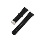 Silicone Bracelet approx. 19 cm for Samsung Galaxy Gear Fit 2 SM-R360 in Black