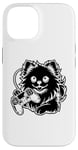 Coque pour iPhone 14 Poméranian Video Gamer Poméraniens Pom Dog