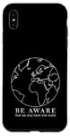 Coque pour iPhone XS Max Contours de la carte du monde Protection de la nature