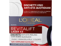 L’Oreal Paris L'oreal Paris, Revitalift Laser X3, Glycolic Acid, Anti-Ageing, Peel-Off Pads, 30 Pcs For Women