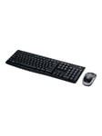 Logitech MK270 Wireless Combo - BE - Tastatur & Mus sæt - Belgisk - Sort