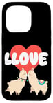 Coque pour iPhone 15 Pro LLove Funny Llama Valentine Jeu de mots pour couples amoureux de lama