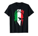 Spartan warrior Italian flag. Design Italy Vintage T-Shirt