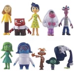 10 st Disney Inside Out 2 Animefigurer Glädje Sorg Ångest Avundsjuka Avsky Rädsla Actionfigur Cartoon PVC Modellleksaker Dockor Barnpresent