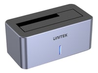 Unitek Syncstation S1304a - Hdd / Ssd Dockningsstation - Fack: 1 - 2,5 Tum/3,5 Tum Delad - Sata 6Gb/S - Usb 3.0