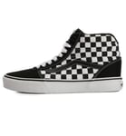 Vans Ward Hi Top Checkerboard Trainers Black/White Mens UK 8 US 9 EU 42 BNIB