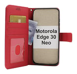 New Standcase Wallet Motorola Edge 30 Neo 5G (Röd)