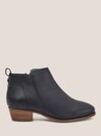 White Stuff Leather Ankle Boots, Black