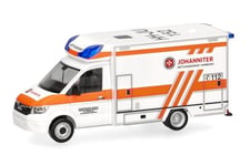 herpa Voiture Miniature Man TGE Fahrtec Johanniter Hambourg, Miniature à l'échelle 1:87, fabriquée en Allemagne, en Plastique