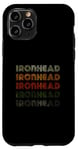 Coque pour iPhone 11 Pro Love Heart Ironhead Tee Grunge Vintage Style Ironhead Noir