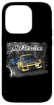 Coque pour iPhone 14 Pro CP9A Racing CAR jaune vs bleu