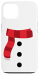 Coque pour iPhone 13 Joli costume de bonhomme de neige blanc pour enfants et tout-petits