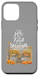 Coque pour iPhone 12 mini Verset de l'écriture The Joy Of The Lord Is My Strength Automne 2024