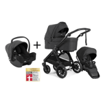 Emmaljunga 2025 | Sento Kombi Ergo Og Gratis Bilstol 0-13 kg | Urban Black