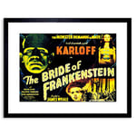 Wee Blue Coo Movie Film Sequel Bride Frankenstein Karloff Whale Horror Framed Wall Art Print