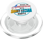 Saint Lucian Roots Lucian Pride Design for St Lucian PopSockets PopGrip for MagSafe