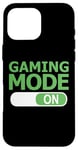 Coque pour iPhone 16 Pro Max Mode de jeu sur console de jeu vidéo amusante PC de jeu