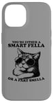 Coque pour iPhone 14 Lunettes de soleil rétro Smart Fella Cat Graphic