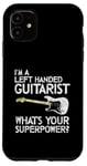 Coque pour iPhone 11 Guitariste gaucher pour gaucher et joueur de guitare Shredder Rock Band