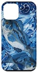 Coque pour iPhone 12 mini Bleu Abstrait Paisley Camo Drapeau Américain Pêche au bar