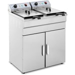 Royal Catering - Friteuse Sur Armoire Friteuse Électrique Double Friteuse Restaurant 2x16L 12000W