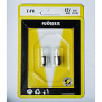 Glödlampa flosser - 12v bulb t4w 4w ba9s 10pk