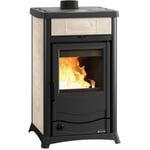 Poele a' bois thermo La Nordica Extraflame Termorossella Plus Evo Dsa 4.0 majolique revetement 11,1 kW 318 m chauffe'