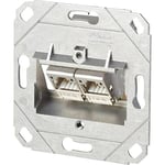 Prise réseau encastré insert CAT 6a 2 ports Metz Connect 130B12D21200-E