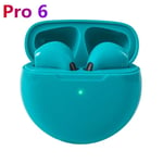 OLAF Air Pro 6 TWS ¿couteurs sans fil Bluetooth Casque Fone ¿couteurs Bluetooth Casque de sport avec micro pour iPhone Xiaomi POCO-Vert_XINENGJI