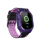 Montre Connectée Q19 Pour Enfants,Réseau 2g,Avec Caméra Sos,Téléphone,Jeu Vocal,Lampe De Poche,Alarme,Horloge,Pour Application Setracker - Type Purple Q19