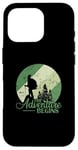 Coque pour iPhone 16 Pro The Adventure begins Randonnée Nature