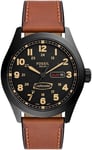 Fossil Defender Solar-Powered Luggage Leather Watch - FS5978