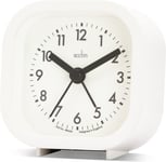 Acctim - Robyn Alarm Clock, Analogue, Contemporary, Backlight, Square, White