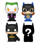 Funko Bitty Pop Joker Batman Batgirl DC Comics Mystery Figure (4 Pack)