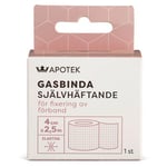 Kronans Apotek Gasbinda Självhäftande Gasbinda 4 cm x 2,5 m, 1 st