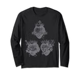 Sacred Heart of Jesus and Immaculate Heart of Mary 3 Joseph Long Sleeve T-Shirt