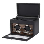 Wolf Roadster Watch Winder 2 klokke Svart Kunstskinn 457256 - Unisex - Synthetic leather