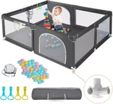 COMOMY Baby Large Playpen 200 x 180 x 66 cm Babies and Toddlers Non-Slip