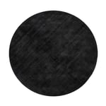 Tapis Déco Rond "Fabian" 150cm Noir