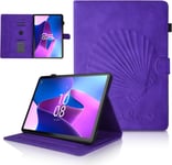 Coque Lenovo Tab M10 Plus 3rd Gen Cas De Stand De Folio De Pli Anti-Chute Soutenir Auto Wake/Sleep Étui De Protection Coque Tablette Lenovo M10 Plus 3rd Gen Violet