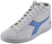 Diadora Mixte Game L High 2030 Chaussure de Gymnastique, White Sky Grey, 47 EU