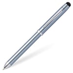 CROSS Tech3+ Engraved Frosty Steel Multi-Function Ballpoint Pen with Stylus incl. Premium Gift Box – Refillable Medium Ballpen & Pencil