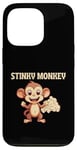 Coque pour iPhone 13 Pro Stinky Monkey Farts Funny Kids Men Women