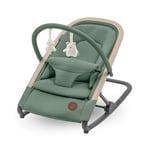 Maxi-Cosi Kori chaise transat bebe et siège 2-en-1 avec arche à jouets, 0-2 ans, jusqu'à 15 kg, baby bouncer, transat nouveau-né, 3 positions d'inclinaison, harnais facile à installer, Beyond Green