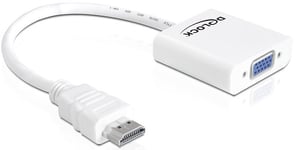 DELOCK – Adapter HDMI-A male > VGA female white (65346)