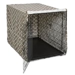 MidWest Homes for Pets Dog Crate Cover with Teflon Fabric Protector, Privacy Dog Crate Cover Fits MidWest and New World 121.92 cm Long (48-Inch) Dog Crates, Machine Wash & Dry, CVR48T-BR