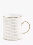 Wedgwood Gio Gold Bone China Mug, 340ml, White/Gold