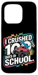 iPhone 15 Pro 100 Days Of School Monster Truck T Rex Dinosaur Boys Kids Case