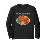 Funny Steak The Real MVP Of Meals For Steak Lovers Long Sleeve T-Shirt