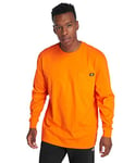 Dickies Men's Pocket Tee L/S Longsleeve T-Shirt, Orange, Medium